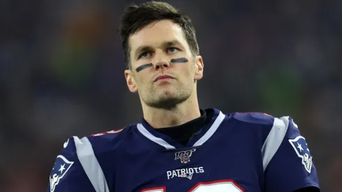 Tom Brady playing for the New England Patriots in the NFL