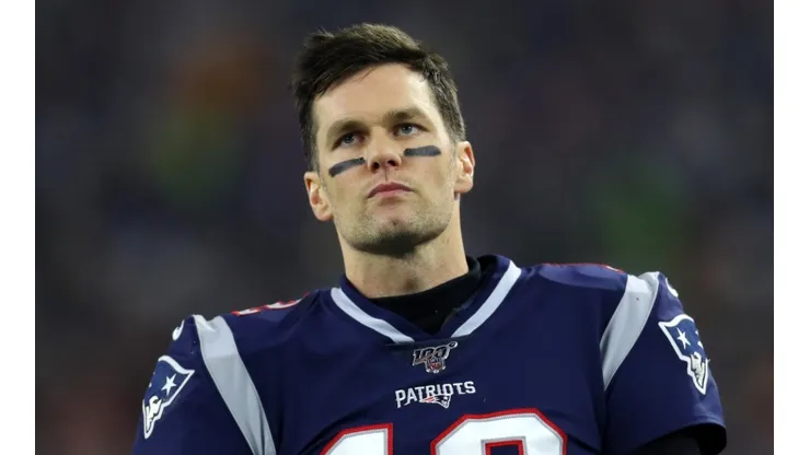 Tom Brady playing for the New England Patriots in the NFL