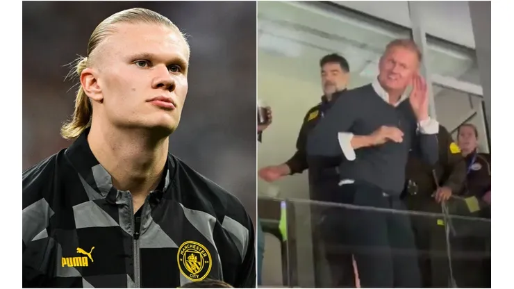 Erling Haaland and his father Alf-Inge Haaland