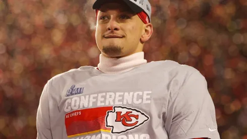 Patrick Mahomes after the AFC Championship Game