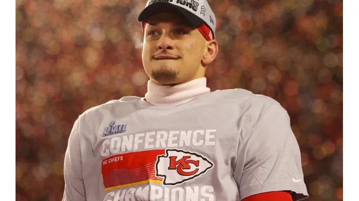 Patrick Mahomes after the AFC Championship Game