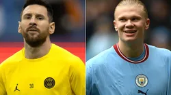 Lionel Messi and Erling Haaland