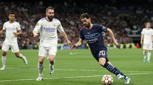 Bernardo Silva against Real Madrid in 2022.