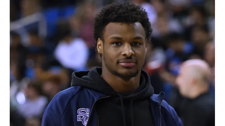 Bronny James with the Sierra Canyon Trailblazers