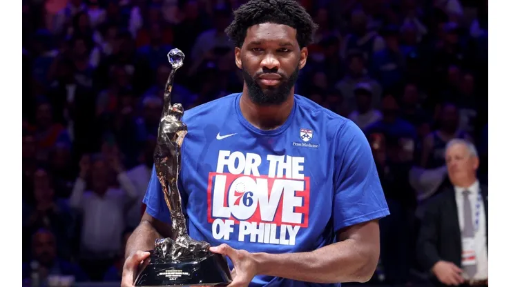 Joel Embiid received the MVP award ahead of game 3