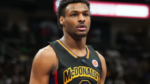Bronny James at the McDonald's All-American Game