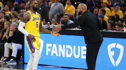 LeBron James (left) and Darvin Ham.