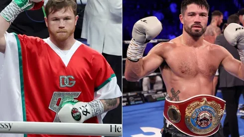 Canelo Alvarez (L) and John Ryder (R)