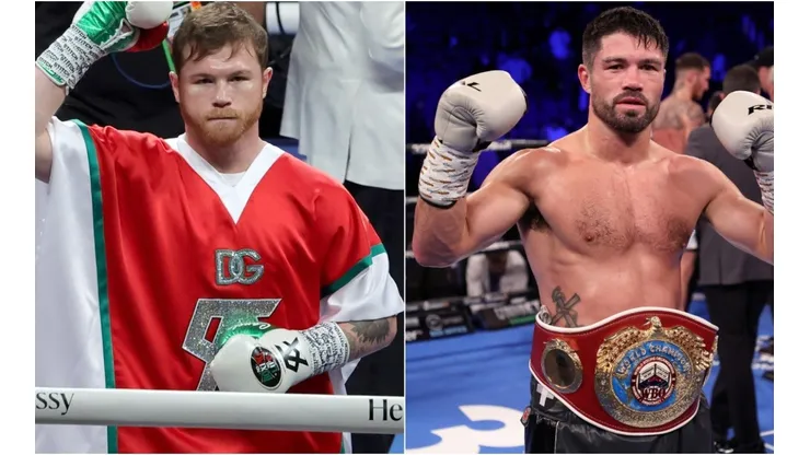 Canelo Alvarez (L) and John Ryder (R)