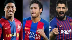 Ronaldinho, Neymar, and Luis Suarez
