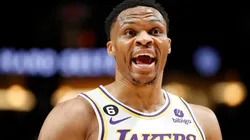Russell Westbrook with the Los Angeles Lakers during the 2022-2023 NBA season