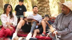The Messi family in Saudi Arabia