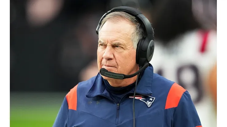 Bill Belichick head coach of the New England Patriots during the 2022 NFL season
