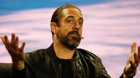 Aaron Rodgers quarterback of the New York Jets ahead of the 2023 season in the NFL