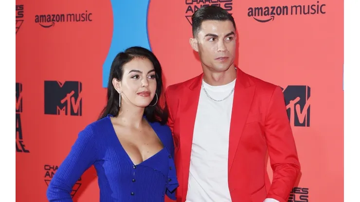 Georgina Rodriguez (left) and Cristiano Ronaldo.