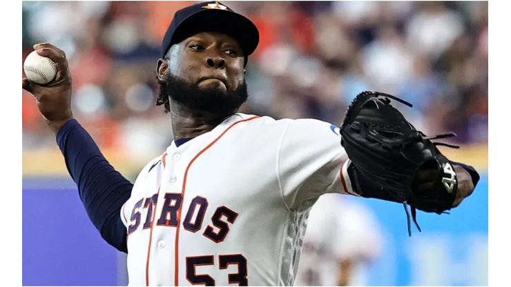 Cristian Javier #53 of the Houston Astros