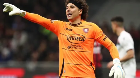 Guillermo Ochoa goalkeeper of Salernitana during a match in Serie A