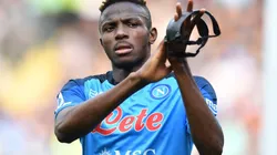 Victor Osimhen of Napoli during a game in Serie A against Torino