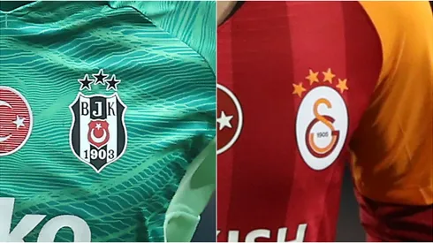 Besiktas and Galatasaray's jerseys
