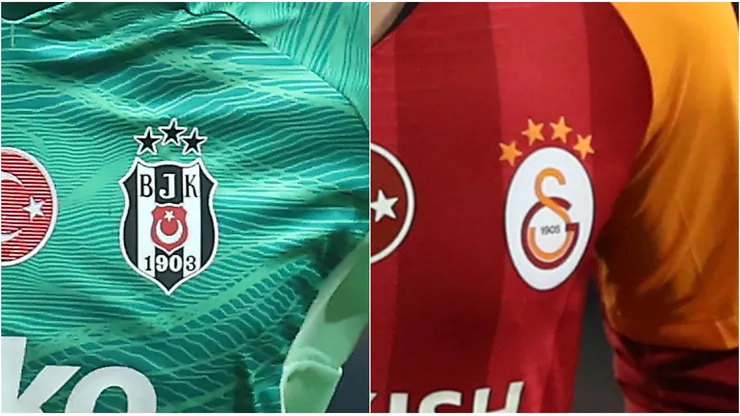 Besiktas and Galatasaray's jerseys