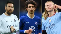 Lionel Messi, Joao Felix, and Erling Haaland