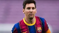 Lionel Messi with Barcelona