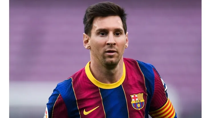 Lionel Messi with Barcelona