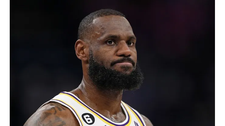 LeBron James of the Los Angeles Lakers