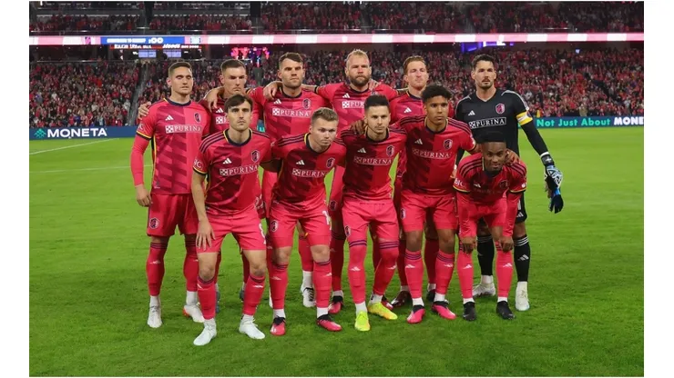 Members of St. Louis Citys starting 11