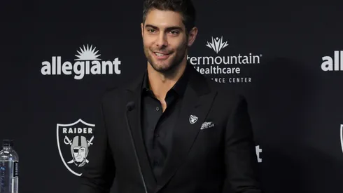 Jimmy Garoppolo signed with the Raiders in free agency