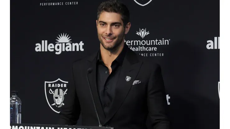 Jimmy Garoppolo signed with the Raiders in free agency