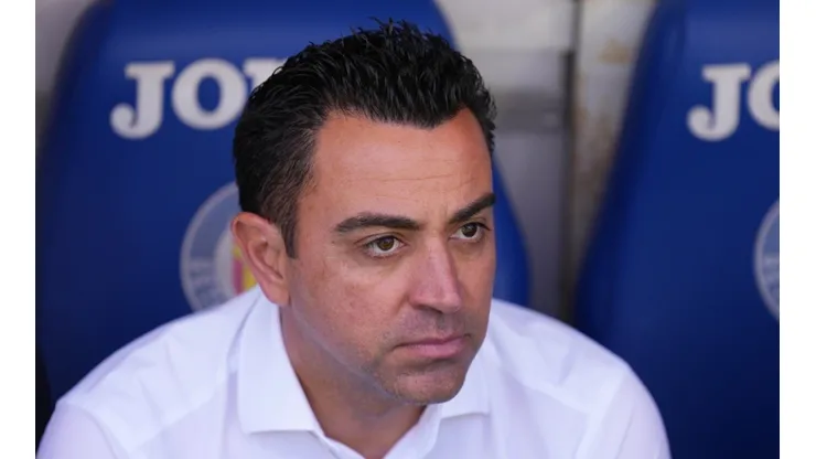 Xavi during La Liga's match against Getafe at Coliseum Alfonso Perez
