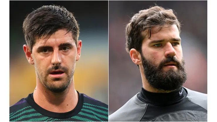 Thibaut Courtois and Alisson Becker