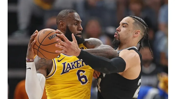 LeBron James and Dillon Brooks