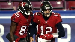 Antonio Brown and Tom Brady - Tampa Bay Buccaneers - NFL 2021