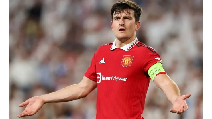Harry Maguire in the elimination of Manchester United from the UEFA Europa League