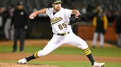 Trevor May pitcher of the Oakland Athletics