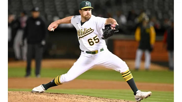 Trevor May pitcher of the Oakland Athletics