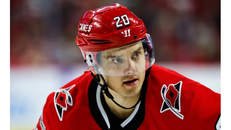Sebastian Aho of the Carolina Hurricanes