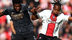 Thomas Partey of Arsenal and Joe Aribo of Southampton
