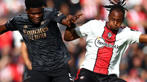 Thomas Partey of Arsenal and Joe Aribo of Southampton