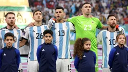 Alexis Mac Allister, Nahuel Molina, Cristian Romero, Emiliano Martinez and Lionel Messi.