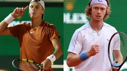 Holger Rune and Andrey Rublev