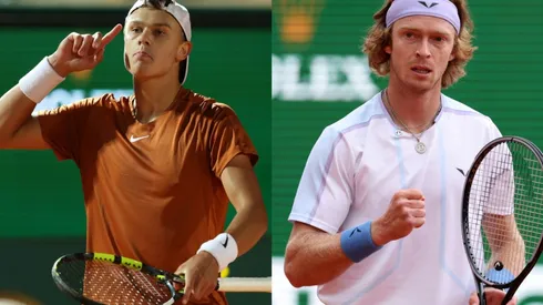 Holger Rune and Andrey Rublev