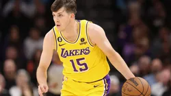 Austin Reaves with the Los Angeles Lakers