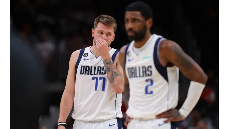 Luka Doncic and Kyrie Irving