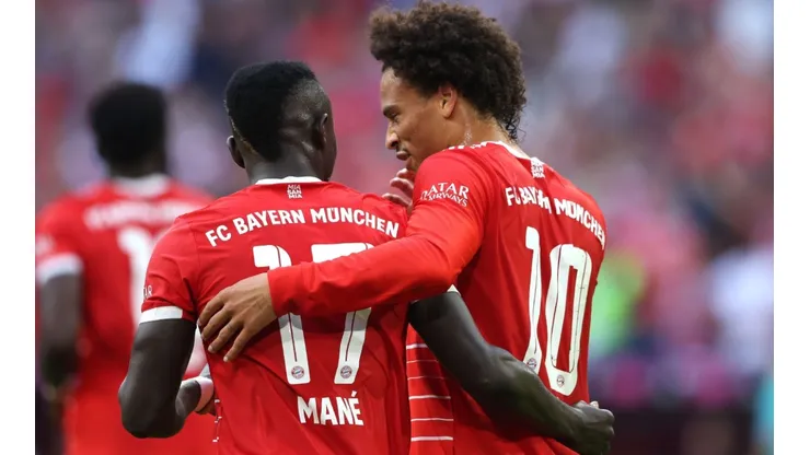 Sadio Mane and Leroy Sane of Bayern