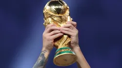 The World Cup trophy