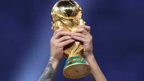 The World Cup trophy
