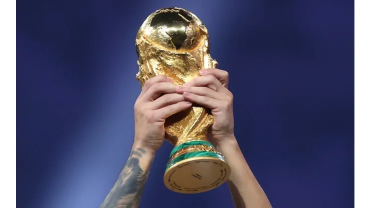 The World Cup trophy